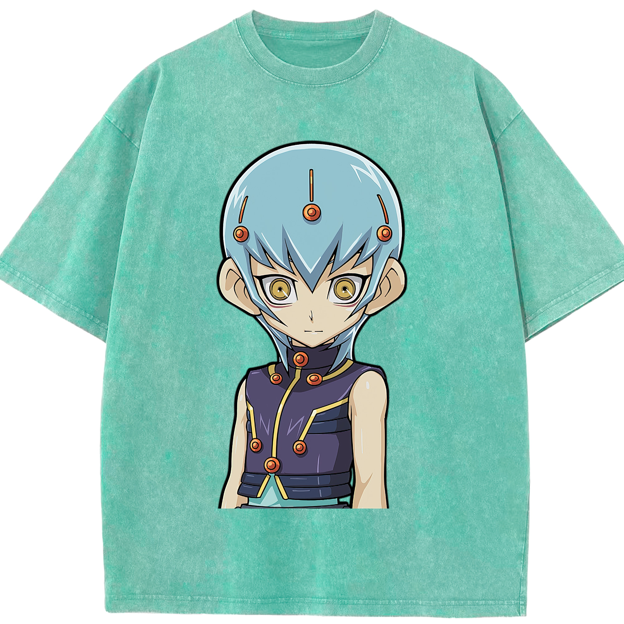 （画像用） 遊☆戯☆王 Yu-Gi-Oh! 綿100% ヴィンテージ風 半袖Tシャツ（フロントプリント）